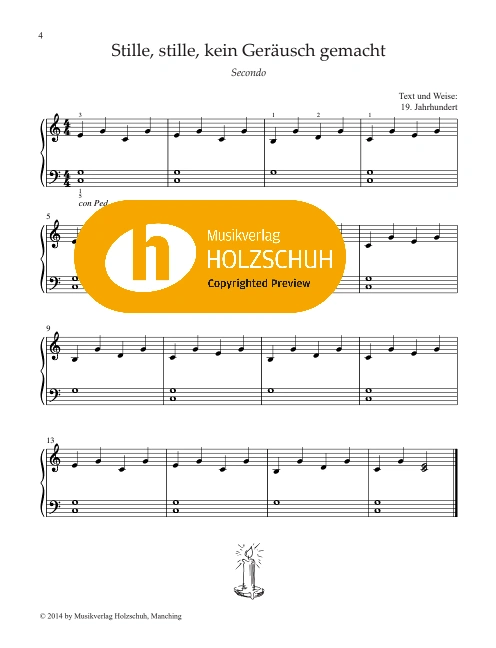 Stille, stille, kein Geräusch gemacht